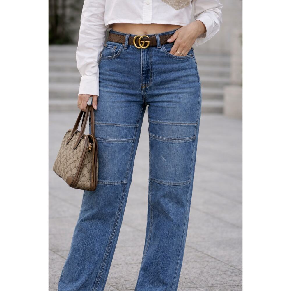 New Good American Moto Jeans Women Size 32